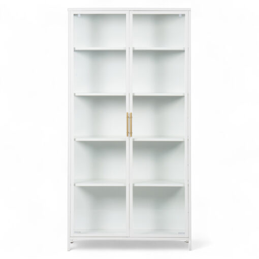 Nina Display Cabinet (5 Tier with 2 Glass Doors) - Image 2