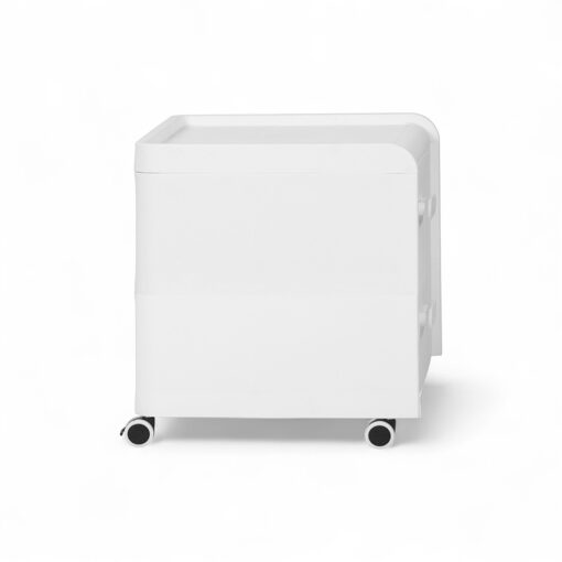 Diaz Bedside Table with Wheels (2 Drawers) - Image 4