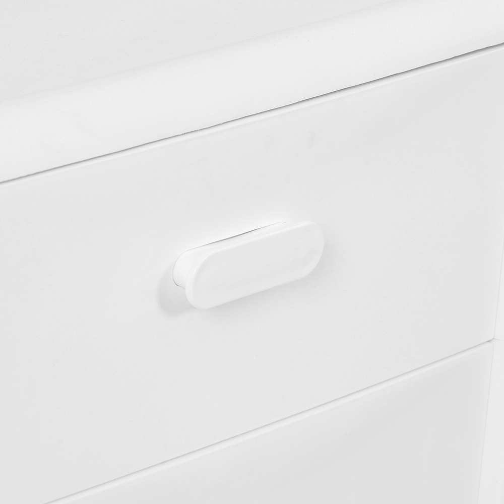 Diaz Bedside Table with Wheels (4 Drawers) - Image 7