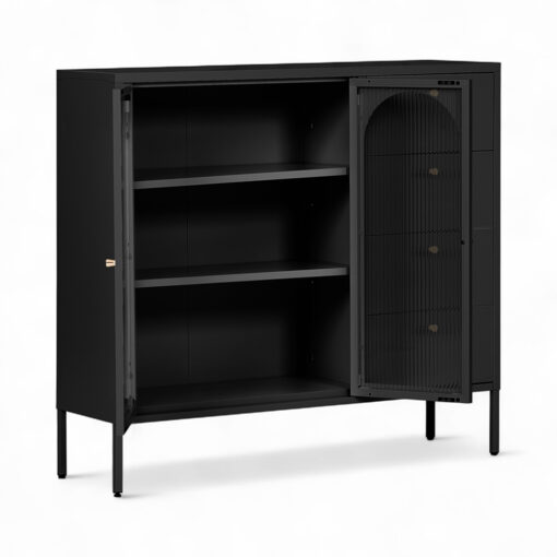 Rivian Cabinet (2 Glass Doors with 4 Drawers) - Image 16