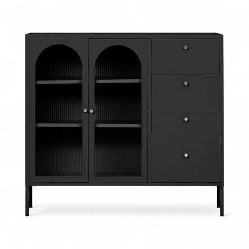 Rivian Cabinet (2 Glass Doors with 4 Drawers) - Image 19