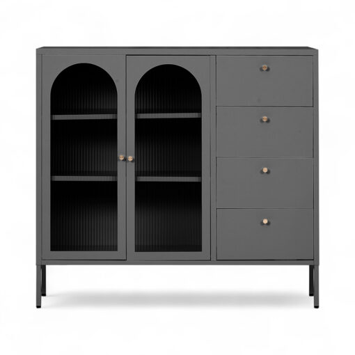 Rivian Cabinet (2 Glass Doors with 4 Drawers) - Image 19