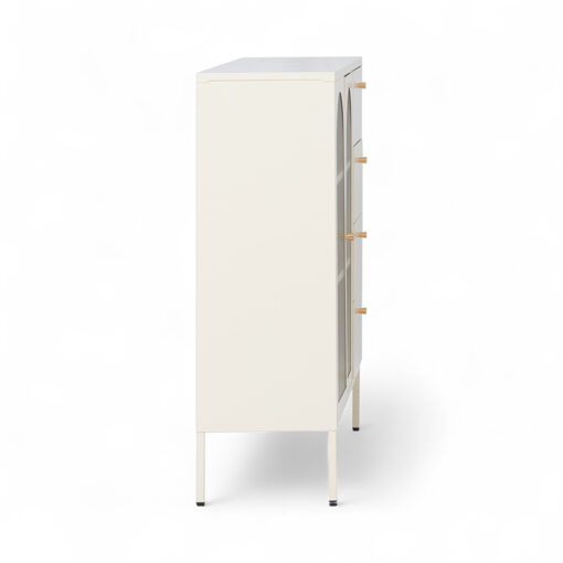Rivian Cabinet (2 Glass Doors with 4 Drawers) - Image 7