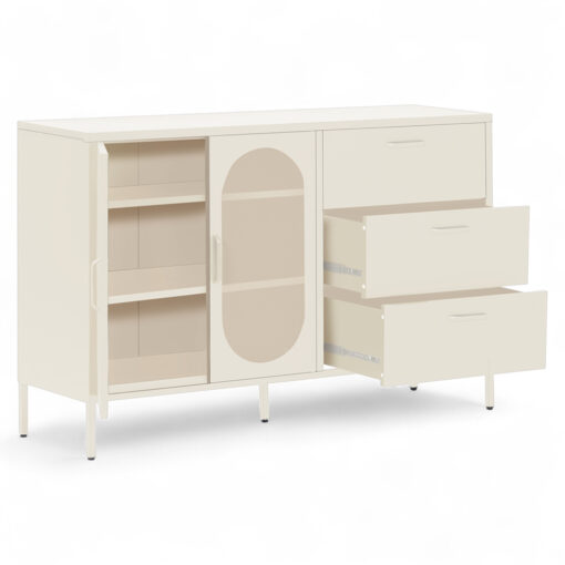 Rivian Cabinet (2 Mesh Doors with 3 Drawers) - Image 4