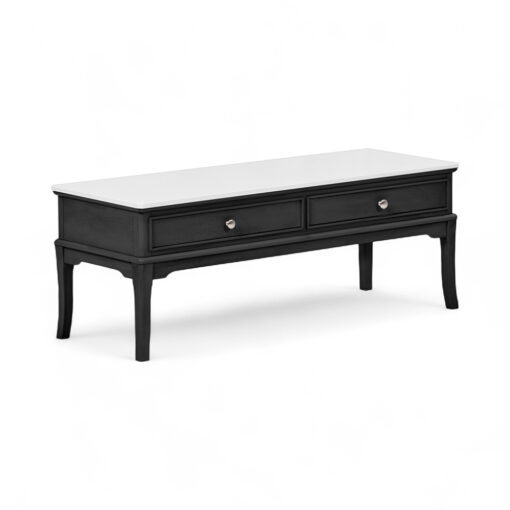 Ruby Marble Top Coffee Table (2 Drawers) - Image 11