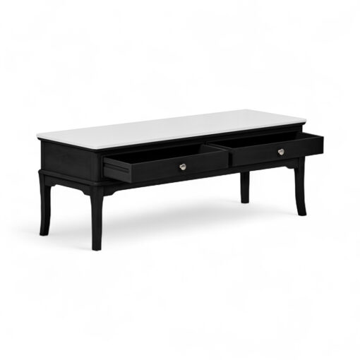 Ruby Marble Top Coffee Table (2 Drawers) - Image 13