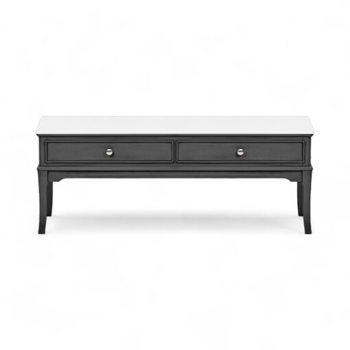 Ruby Marble Top Coffee Table (2 Drawers) - Image 14