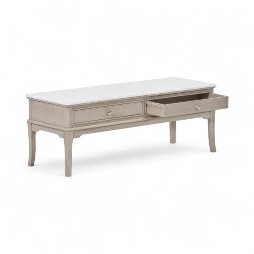 Ruby Marble Top Coffee Table (2 Drawers) - Image 2