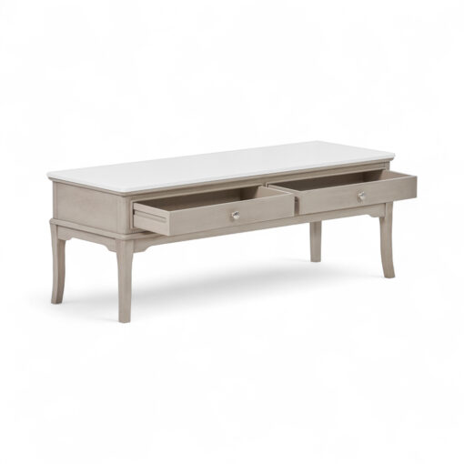 Ruby Marble Top Coffee Table (2 Drawers) - Image 3