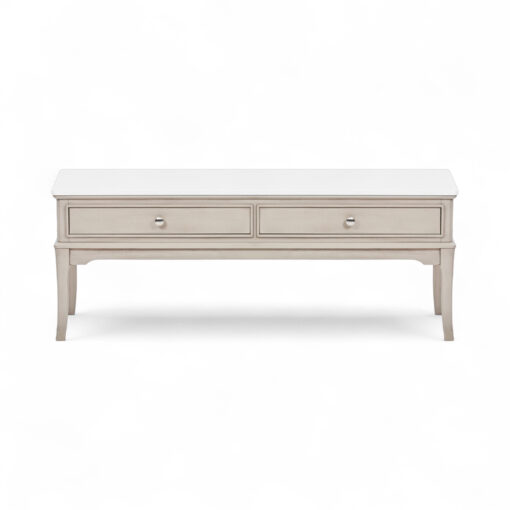 Ruby Marble Top Coffee Table (2 Drawers) - Image 4