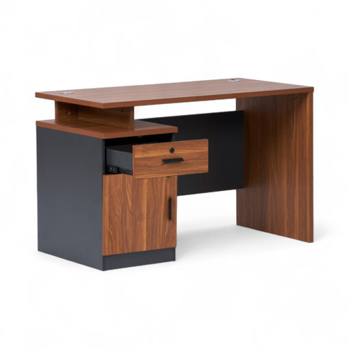 Mosley Office Desk with Drawer Cabinet (W120cm) - Image 2