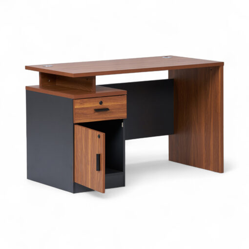 Mosley Office Desk with Drawer Cabinet (W120cm) - Image 3