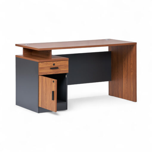 Mosley Office Desk with Drawer Cabinet (W140cm) - Image 2