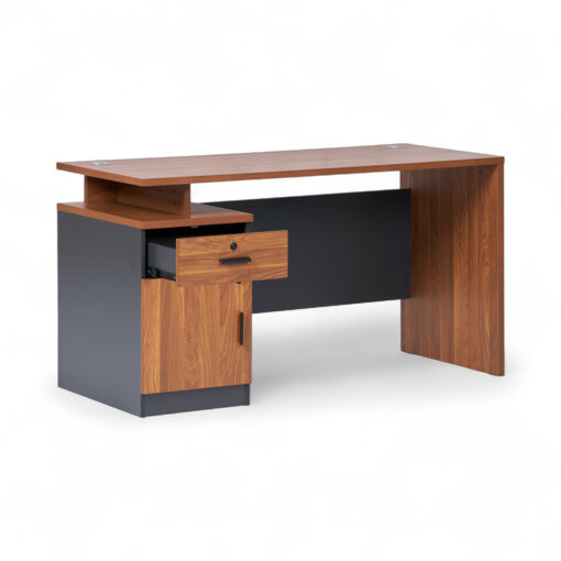 Mosley Office Desk with Drawer Cabinet (W140cm) - Image 3