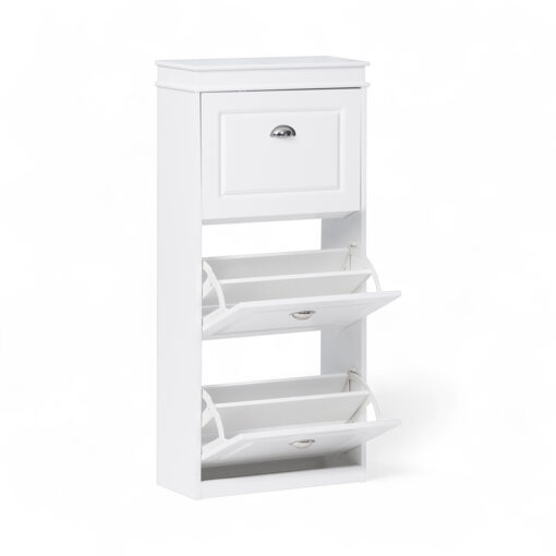Margarett Shoe Cabinet with 3 Flip Drawers - Image 2