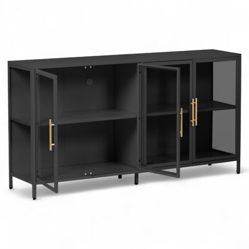 Nina TV Cabinet with 4 Glass Doors - Image 10