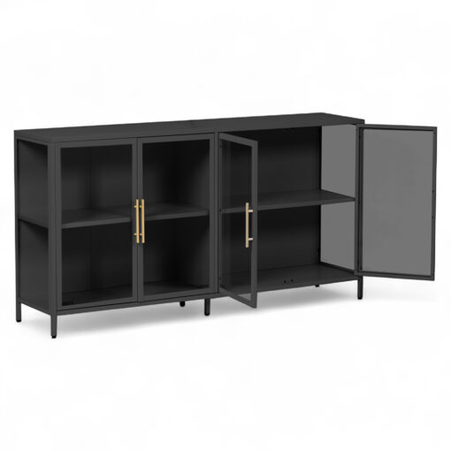 Nina TV Cabinet with 4 Glass Doors - Image 11