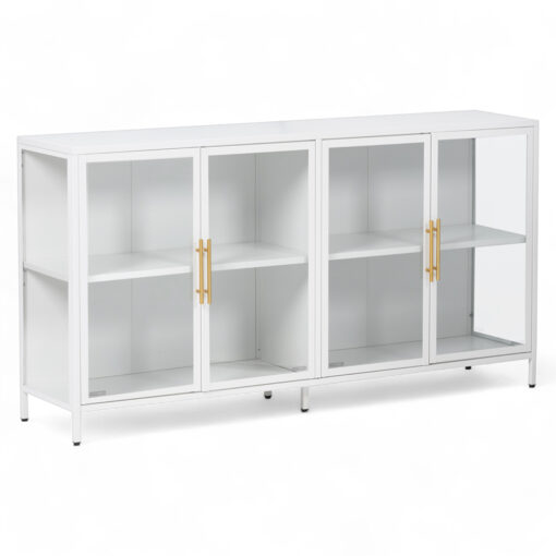 Nina TV Cabinet with 4 Glass Doors