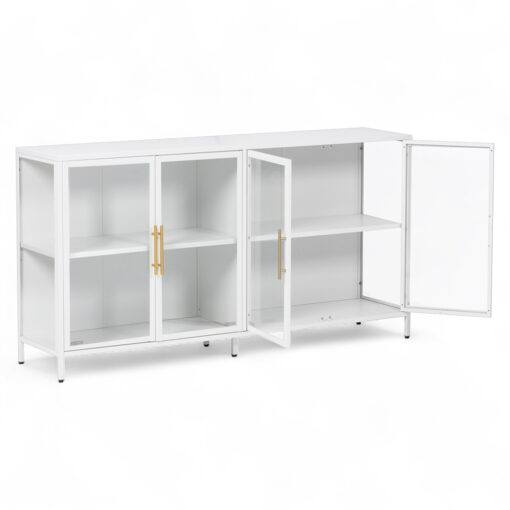 Nina TV Cabinet with 4 Glass Doors - Image 3