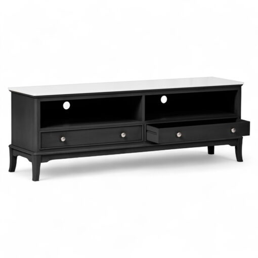 Ruby Marble Top TV Cabinet (2 Drawers) - Image 15