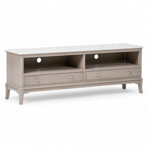 Ruby Marble Top TV Cabinet (2 Drawers)