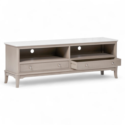 Ruby Marble Top TV Cabinet (2 Drawers) - Image 3