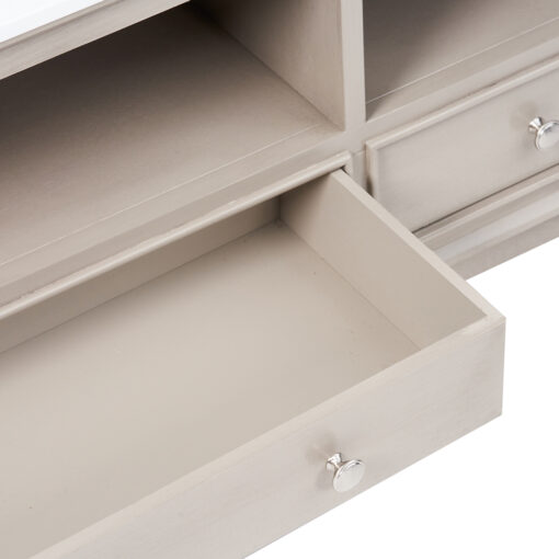 Ruby Marble Top TV Cabinet (2 Drawers) - Image 9