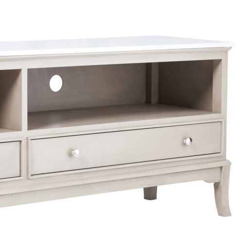 Ruby Marble Top TV Cabinet (2 Drawers) - Image 8