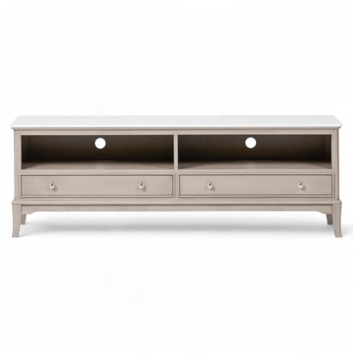 Ruby Marble Top TV Cabinet (2 Drawers) - Image 4