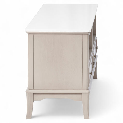 Ruby Marble Top TV Cabinet (2 Drawers) - Image 5