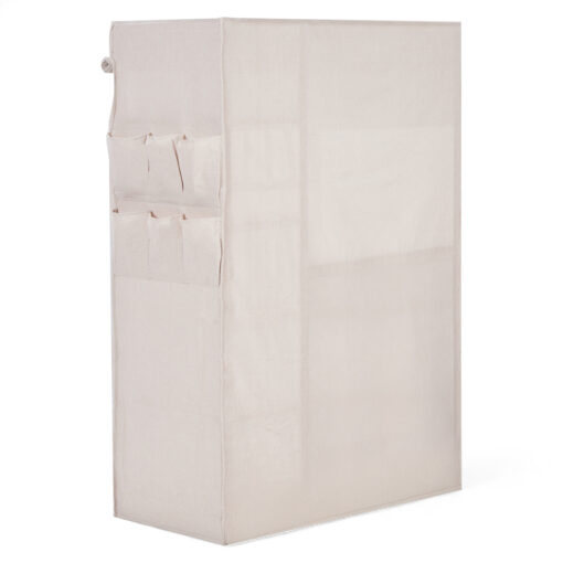 Jim Portable Fabric Covered Wardrobe - Image 4