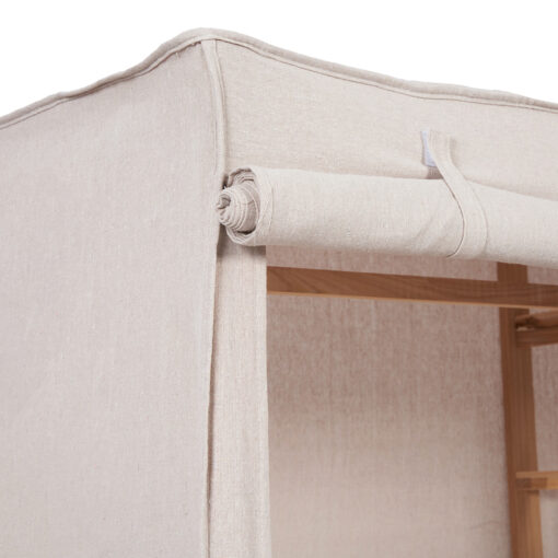 Jim Portable Fabric Covered Wardrobe - Image 7