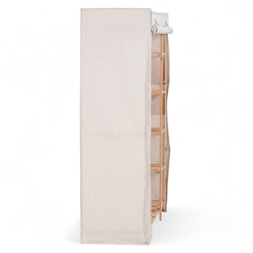 Jim Portable Fabric Covered Wardrobe - Image 3