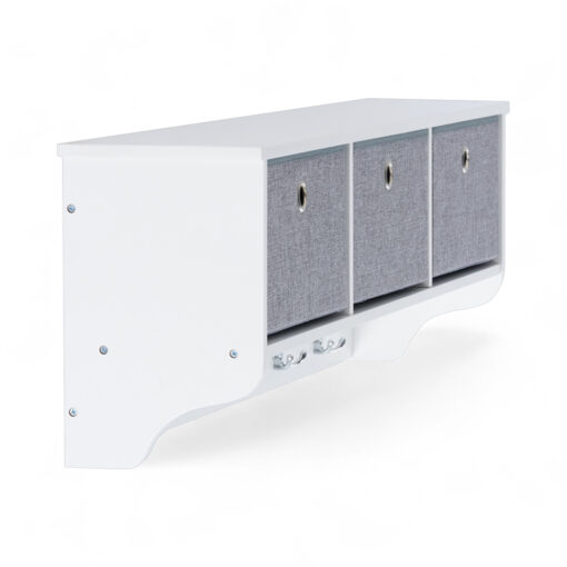 Margarett Wall Shelf (3 Baskets & 3 Hooks) - Image 3