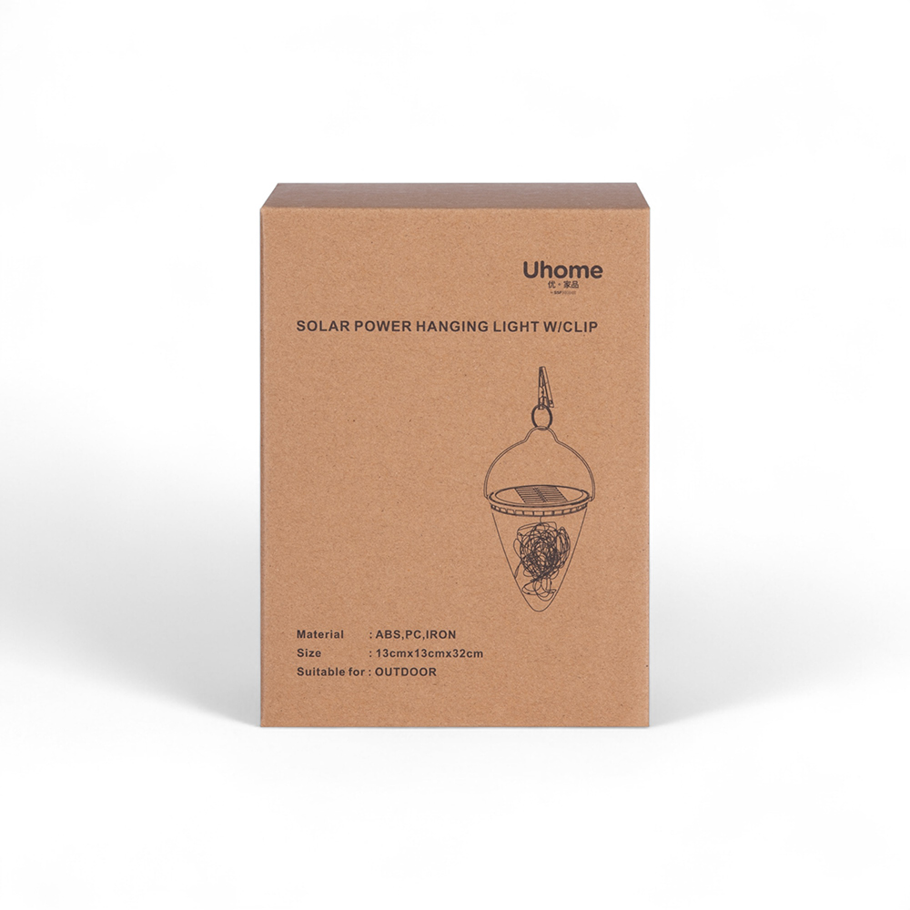 Uhome Solar Power Hanging Light with Clip (H32cm) - Image 9