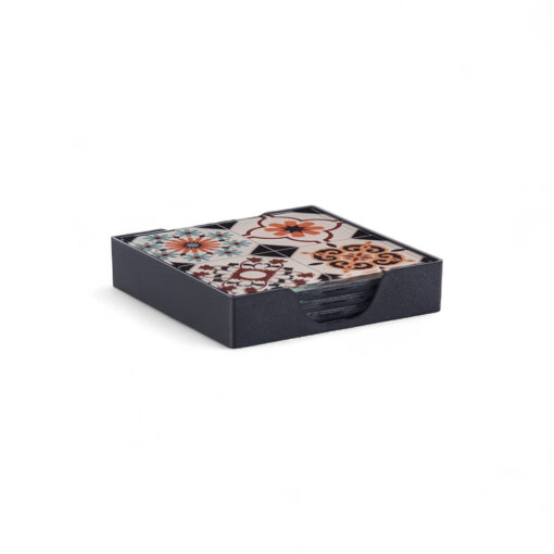 Glass Coaster with Felt Bottom (Set of 4) - Image 2