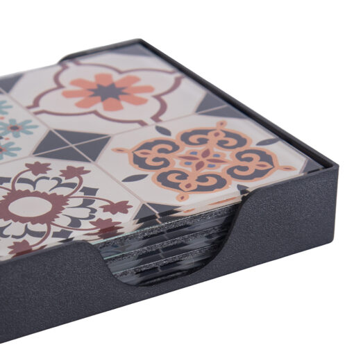 Glass Coaster with Felt Bottom (Set of 4) - Image 5