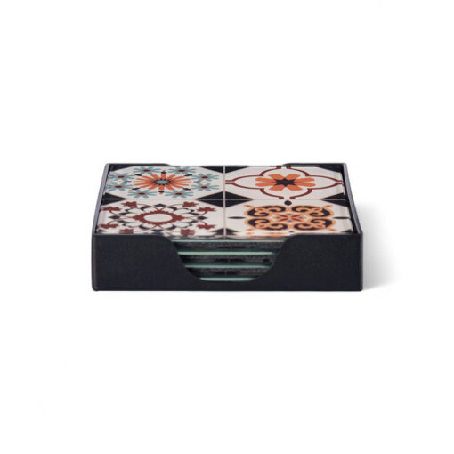 Glass Coaster with Felt Bottom (Set of 4) - Image 3