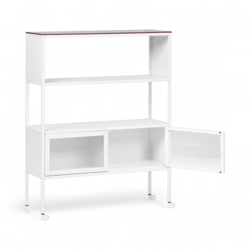 Nina Storage Shelves (2 Tier with 2 Doors) - Image 3