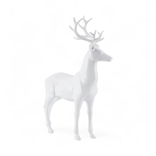 Standing White Reindeer (H50cm)