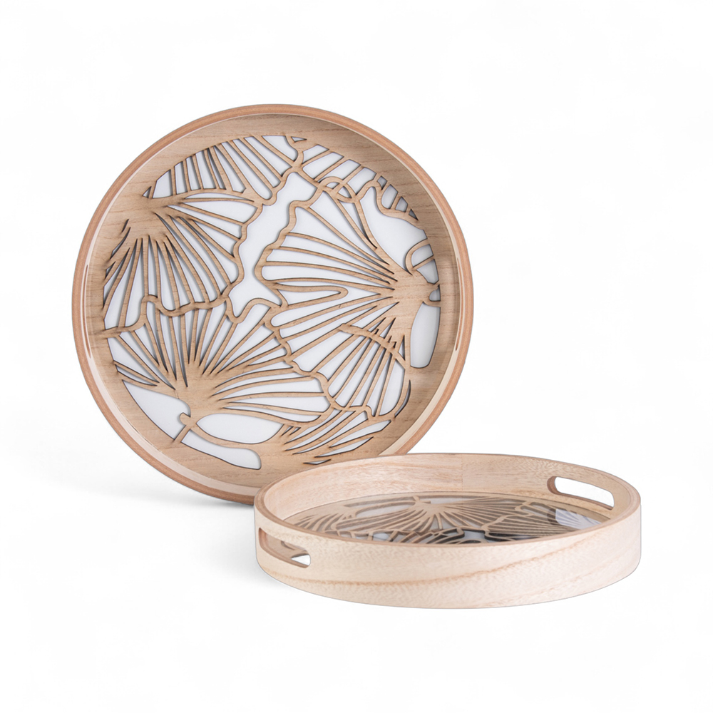 Wooden Tray (Set of 2)