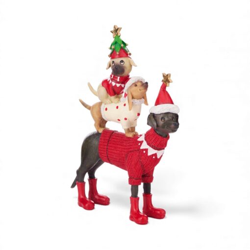 Stacking Dogs Polyresin Decor (H29cm)