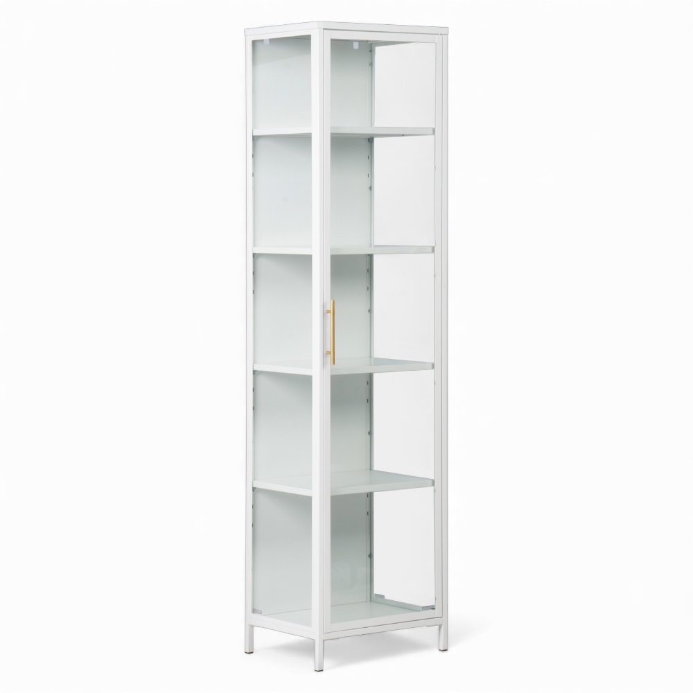 Nina Display Cabinet (5 Tier with Glass Door)