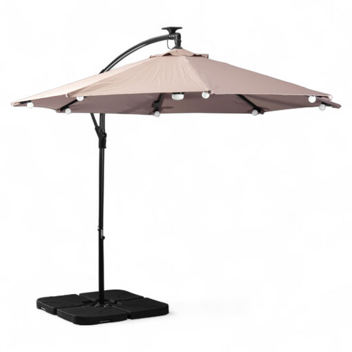 Jorah Cantilever Parasol with LED Solar