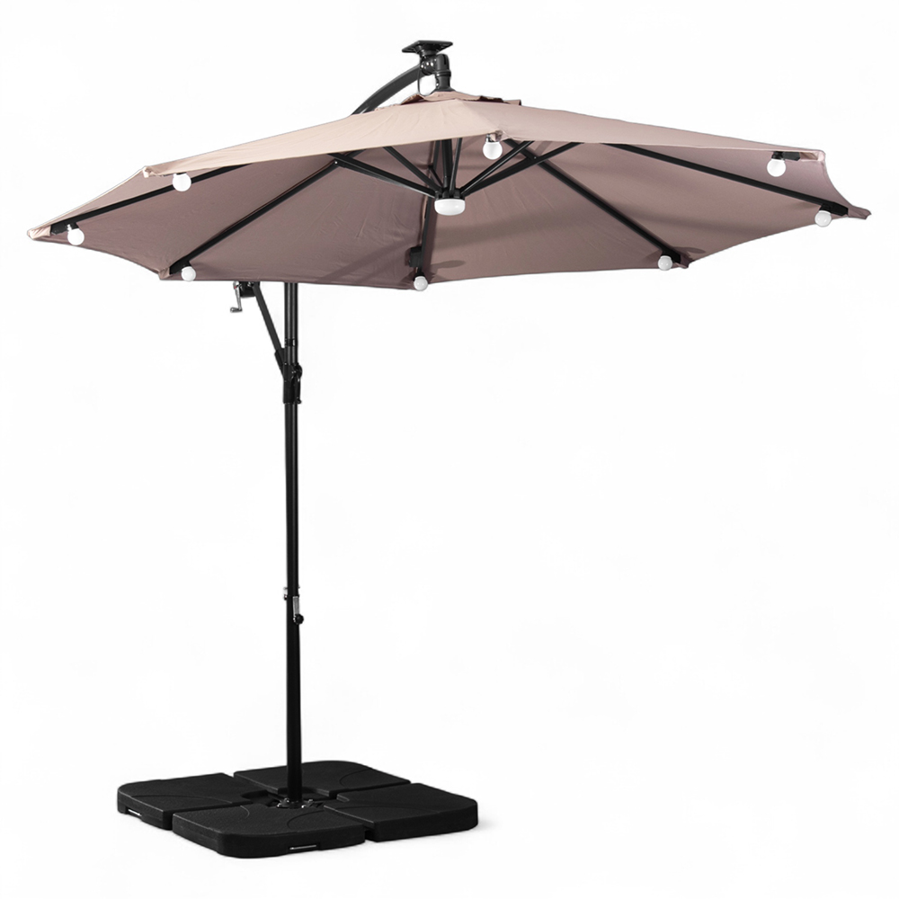 Jorah Cantilever Parasol with LED Solar - Image 3