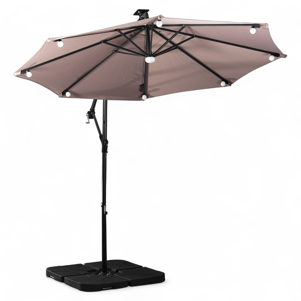 Jorah Cantilever Parasol with LED Solar - Image 4