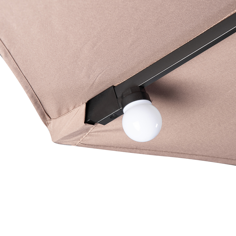 Jorah Cantilever Parasol with LED Solar - Image 14