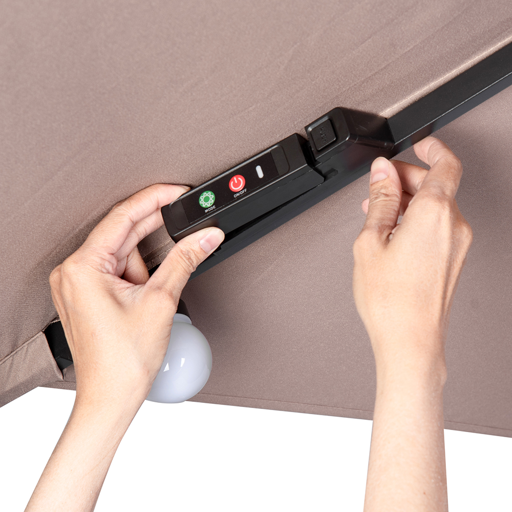 Jorah Cantilever Parasol with LED Solar - Image 18