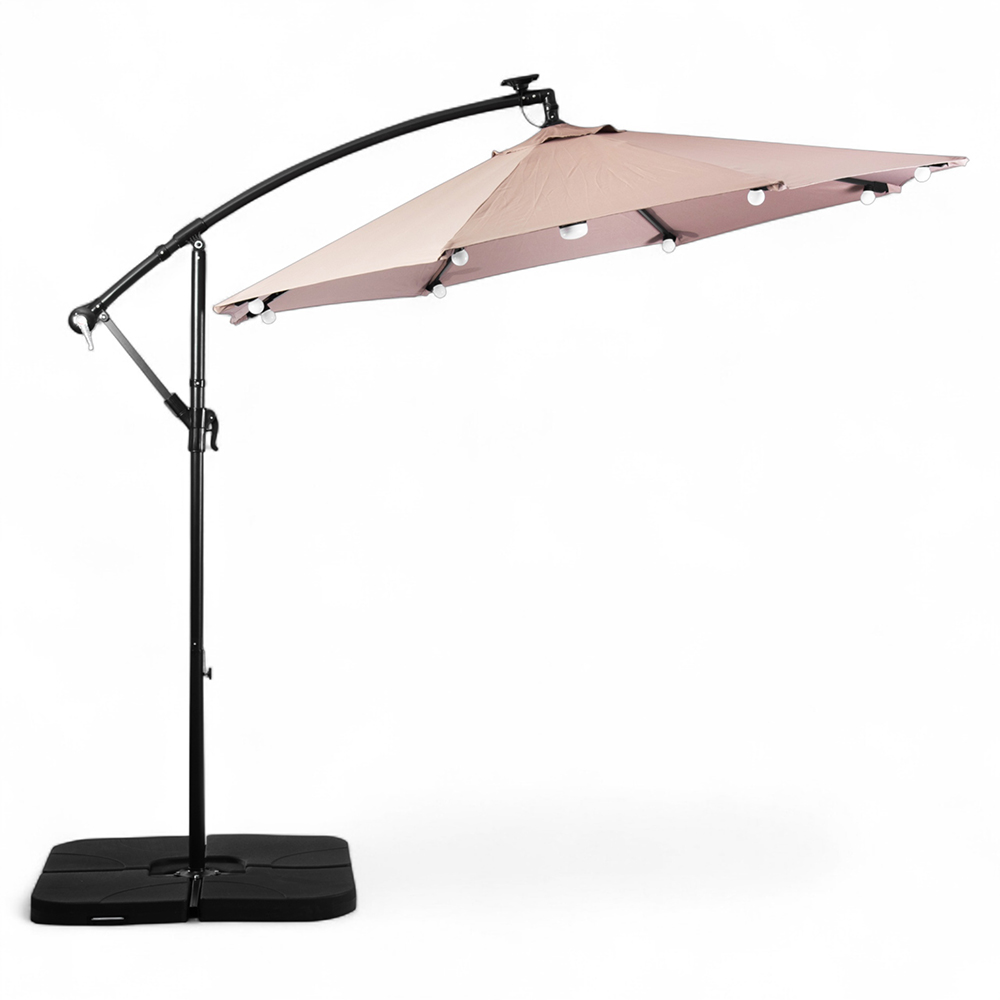 Jorah Cantilever Parasol with LED Solar - Image 9