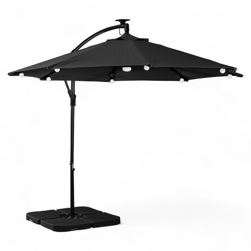 Jorah Cantilever Parasol with LED Solar - Image 36